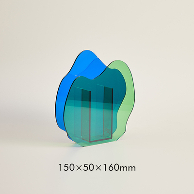 5 mm de grosor Modernas vasas de flores acrílicas, color personalizado soportes acrílicos para flores