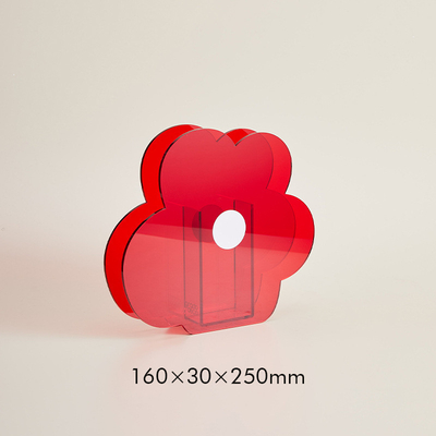 5 mm de grosor Modernas vasas de flores acrílicas, color personalizado soportes acrílicos para flores