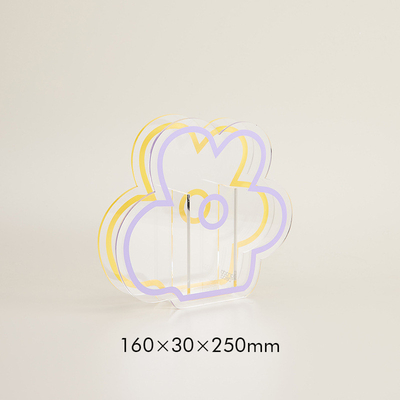 5 mm de grosor Modernas vasas de flores acrílicas, color personalizado soportes acrílicos para flores
