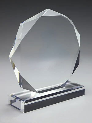 Diámetro de 7' hecha a medida Acrílico Premio Forma de diamante para el logro de reconocimiento