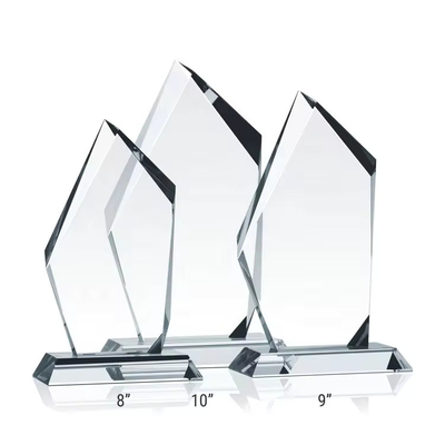 6'' Clear Diamond Acrylic Reconocimiento Premios Trofeo Placa de grabado personalizado