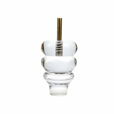 4 Conjunto de lucite Acrílico Muebles Piernas de forma torcida para Diy Sofá de reemplazo Piernas de acrílico