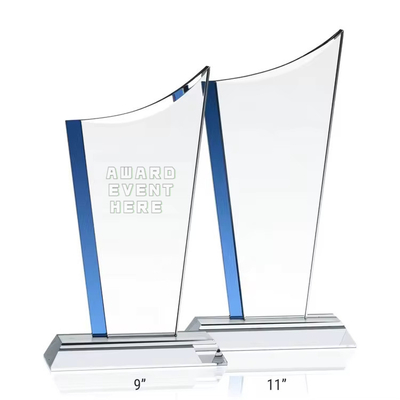 9 " 10 " 11 pulgadas de altura trofeos acrílicos y premios en forma personalizada con soporte