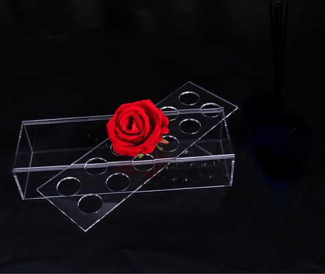 OEM ODM テーブル 透明 アクリル 正方形花瓶 結婚式 アクリル 花の展示箱