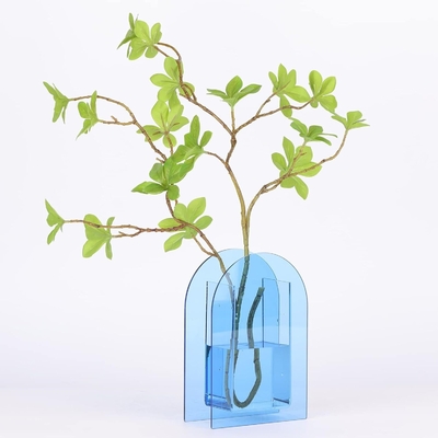 Plexiglás de forma U, soportes florales acrílicos, soportes de centro acrílico de espesor personalizado