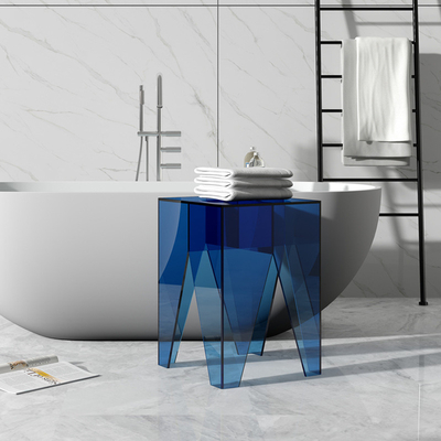 OEM ODM Cuadrado Acrílico Mesa lateral Lucita Mesa de extremo para el salón Dormitorio