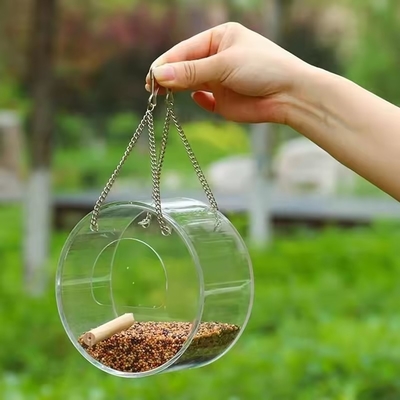 JYD Ronda Acrílica de Jardín Acrílico colgante de Alimentación para pájaros espesor personalizado