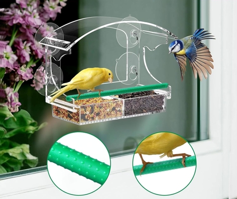 4 tazas de succión extra fuertes de acrílico para papayas de vidrio plexiglás