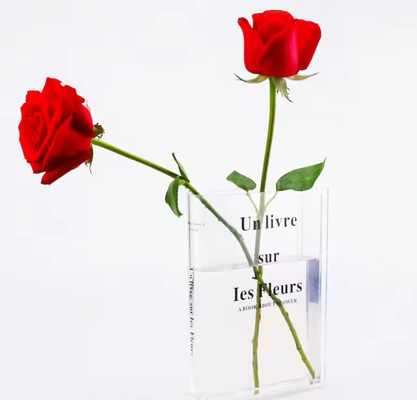 Vaso de acrílico moderno único para flores, soportes florales de acrílico de 5 mm de grosor