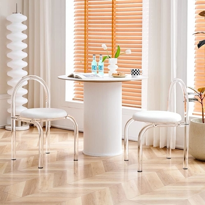 Muebles modernos de acrílico a medida silla de mesa de vestir acrílica 43X45X73cm Para el dormitorio