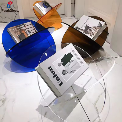 Σχεδιασμός μόδας X σχήμα Custom Acrylic Stand συναρμολογημένο Acrylic βιβλιοθήκη