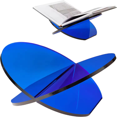 Σχεδιασμός μόδας X σχήμα Custom Acrylic Stand συναρμολογημένο Acrylic βιβλιοθήκη