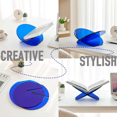 Σχεδιασμός μόδας X σχήμα Custom Acrylic Stand συναρμολογημένο Acrylic βιβλιοθήκη