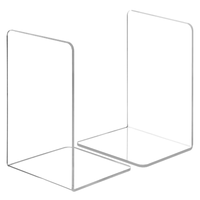 Tamaño personalizado Librerías acrílicas Estantes de plexiglás Organizador de libros de escritorio de trabajo pesado