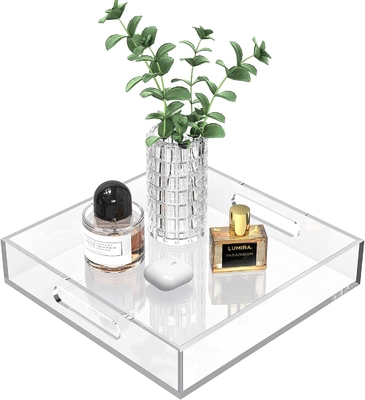 Οικιακή διακόσμηση Lucite Ακρυλικό τραπέζι καφέ 10 "X10" πολυλειτουργικό σχεδιασμό