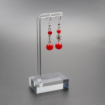 Conjunto de diseño elegante Plexiglás de acrílico de los pendientes Display Stand Holder para los pendientes