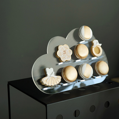 Display con forma de corte de nubes acrílico para artesanía o accesorios para el cabello