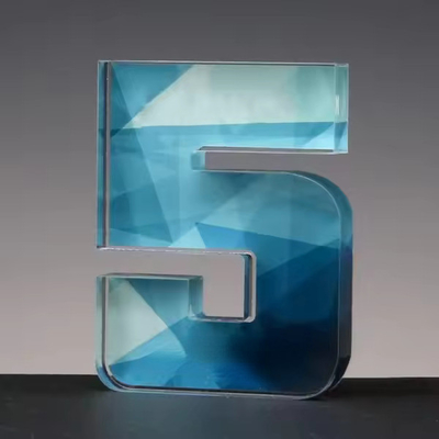 Placas acrílicas transparentes y premios de uso múltiple Número de premio Bloque de forma personalizada