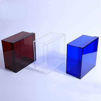 Rainbow Color Acrylic Box With Drawers Plexiglass Jewelry Box Cho Bộ sưu tập gia đình