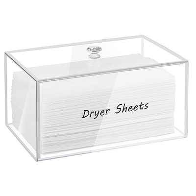 Caja de escritorio a medida de acrílico transparente contenedores de almacenamiento creativos de lucita para la ropa