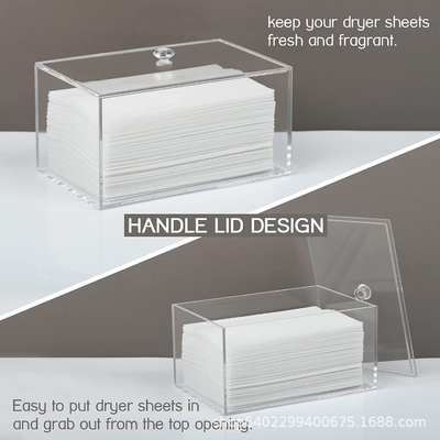 Caja de escritorio a medida de acrílico transparente contenedores de almacenamiento creativos de lucita para la ropa