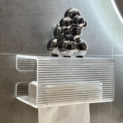Cuadro de tejido acrílico de forma de onda montado en la pared para la cocina y el baño del hotel