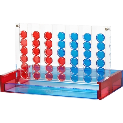 Conjunto de juegos acrílicos hechos a medida Lucite Connect 4 Decoración para el hogar para todas las edades
