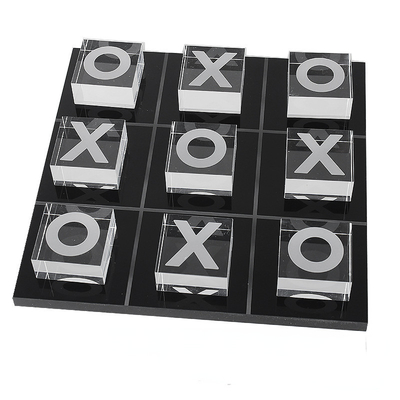 Conjunto de juegos de acrílico personalizado XO Lucite Tabla de ajedrez 30x30cm para entretenimiento