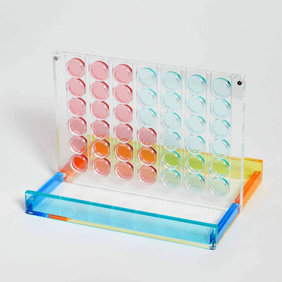 Luxo Funcional juego de acrílico Colorido Plexiglás tablero de ajedrez tamaño personalizado