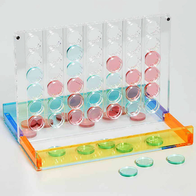 Luxo Funcional juego de acrílico Colorido Plexiglás tablero de ajedrez tamaño personalizado