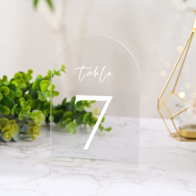 10 paquetes claros 8x10 Arco Acrílico Tabla 1/8" de espesor DIY en blanco para Fiestas de bodas