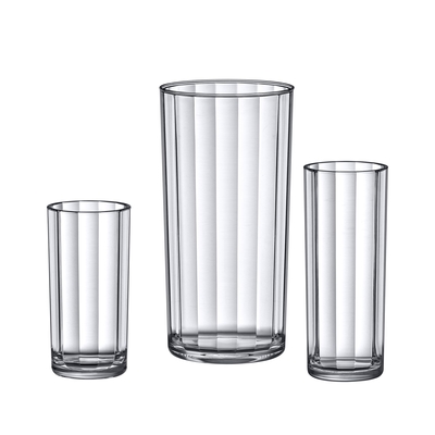 Vaso de flores acrílico cilíndrico de 3 piezas para piezas centrales de la boda Decoración del hogar