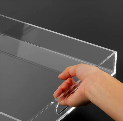 Tarjeta de acrílico rectangular transparente Tarjeta de desayuno de lucita para el restaurante en casa Hotel