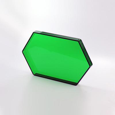 Tarjeta de servicio acrílica de color verde personalizada, organizador de tarjetas de frutas acrílicas hexagonales