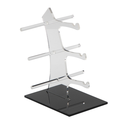 Display de gafas de sol de acrílico montado Display de plexiglás POS Display Stand para gafas