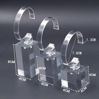 Reloj Acrílico Transparente Muestra Estand Para Fotografía y Exposición de Joyería