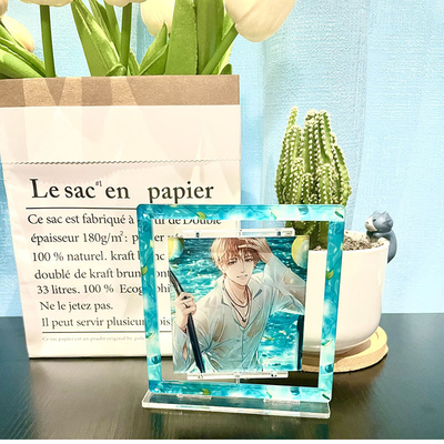 Modelo de fotograma de acrílico de doble cara con impresión UV personalizada para la decoración del hogar