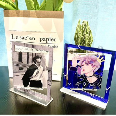 Modelo de fotograma de acrílico de doble cara con impresión UV personalizada para la decoración del hogar