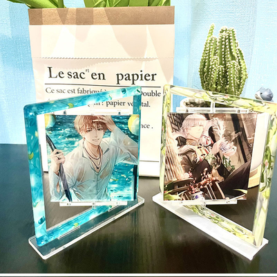 Modelo de fotograma de acrílico de doble cara con impresión UV personalizada para la decoración del hogar