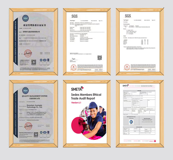 중국 Shenzhen Jiuyingda Technology Co., Ltd. 인증